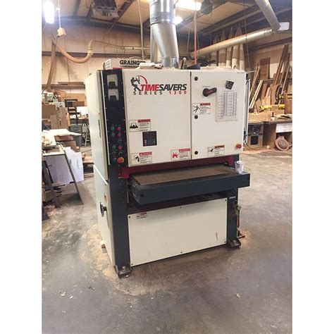 timesaver 52 dual head wide belt sander metal fabrication|timesaver 37 wide belt sander.